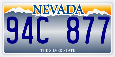 NV license plate 94C877