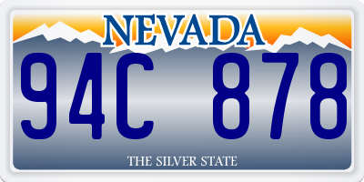 NV license plate 94C878