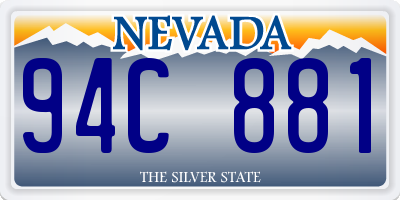 NV license plate 94C881