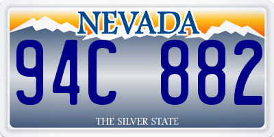 NV license plate 94C882
