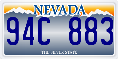 NV license plate 94C883