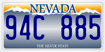 NV license plate 94C885