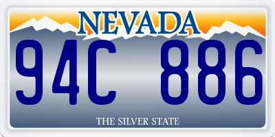 NV license plate 94C886