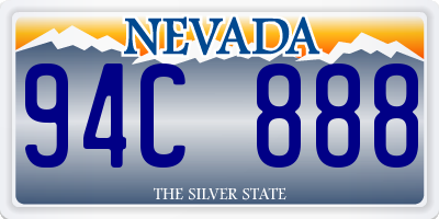 NV license plate 94C888