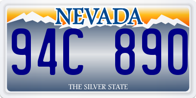 NV license plate 94C890