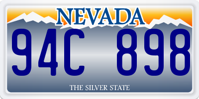 NV license plate 94C898