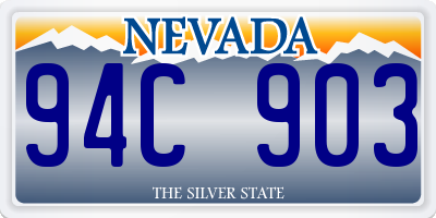 NV license plate 94C903