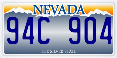 NV license plate 94C904