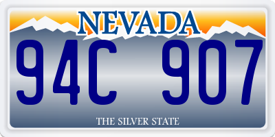 NV license plate 94C907