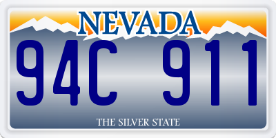 NV license plate 94C911