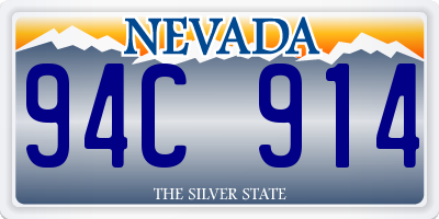NV license plate 94C914