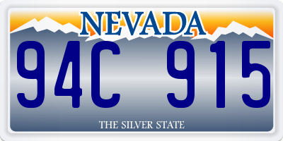 NV license plate 94C915