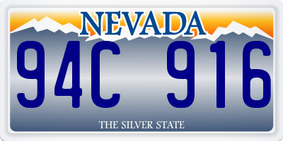 NV license plate 94C916