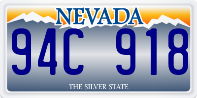 NV license plate 94C918