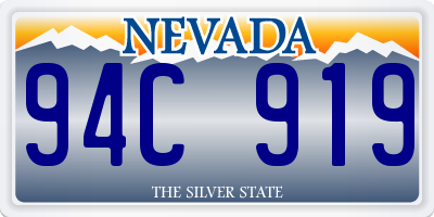 NV license plate 94C919