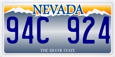 NV license plate 94C924