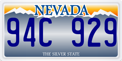 NV license plate 94C929