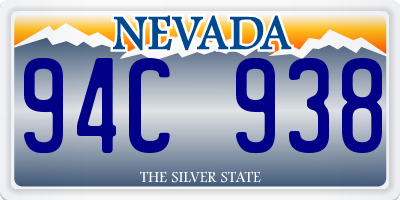 NV license plate 94C938