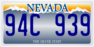 NV license plate 94C939
