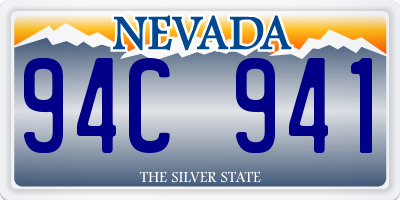 NV license plate 94C941