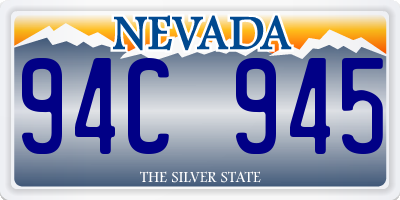 NV license plate 94C945