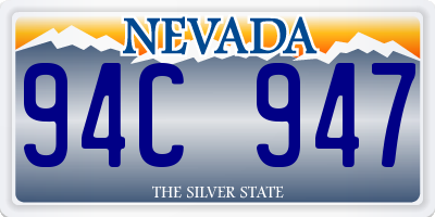 NV license plate 94C947