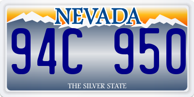 NV license plate 94C950