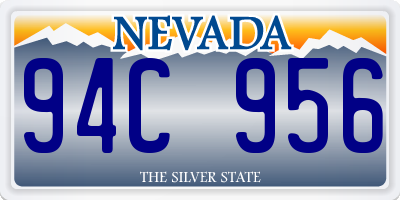 NV license plate 94C956