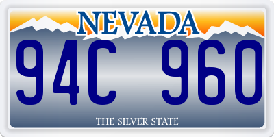 NV license plate 94C960