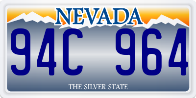 NV license plate 94C964