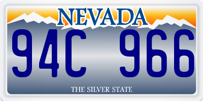 NV license plate 94C966