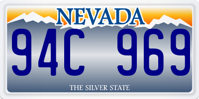 NV license plate 94C969