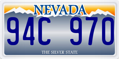 NV license plate 94C970