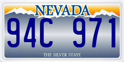 NV license plate 94C971