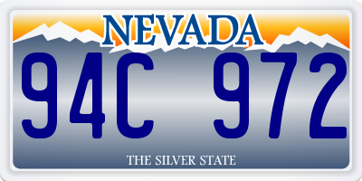 NV license plate 94C972