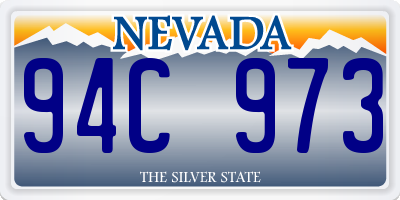 NV license plate 94C973