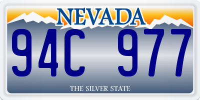 NV license plate 94C977