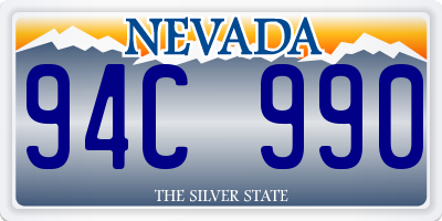 NV license plate 94C990