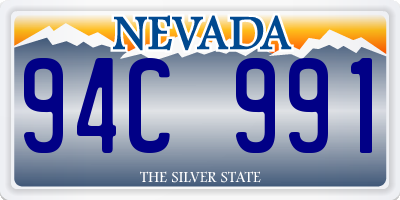 NV license plate 94C991