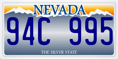 NV license plate 94C995