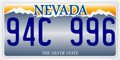 NV license plate 94C996