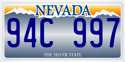 NV license plate 94C997