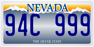 NV license plate 94C999