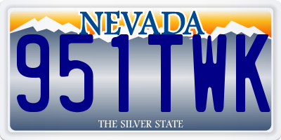 NV license plate 951TWK