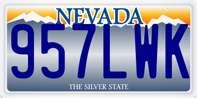 NV license plate 957LWK