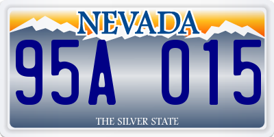 NV license plate 95A015