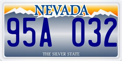 NV license plate 95A032