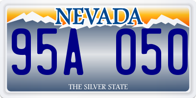 NV license plate 95A050