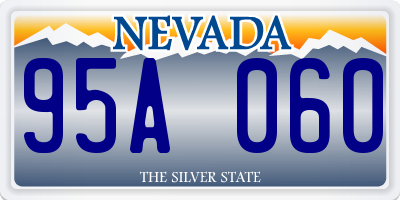 NV license plate 95A060