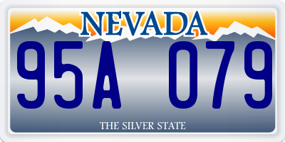 NV license plate 95A079